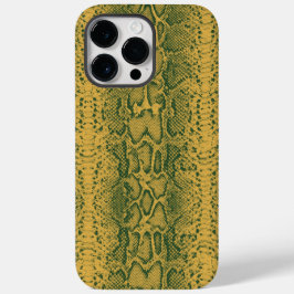 Funda Para iPhone 14 Pro Max De Case-Mate Impresión de animales de piel de serpiente verde a