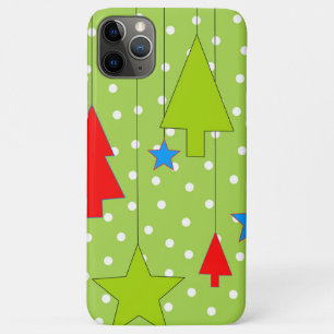 Funda Para iPhone 11 Pro Max Impresión de árbol de Navidad festivo