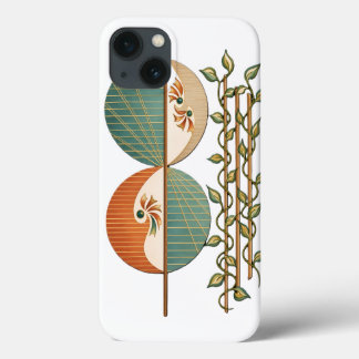Funda Para iPhone 13 Impresión de arte botánico abstracto moderno, Ci m
