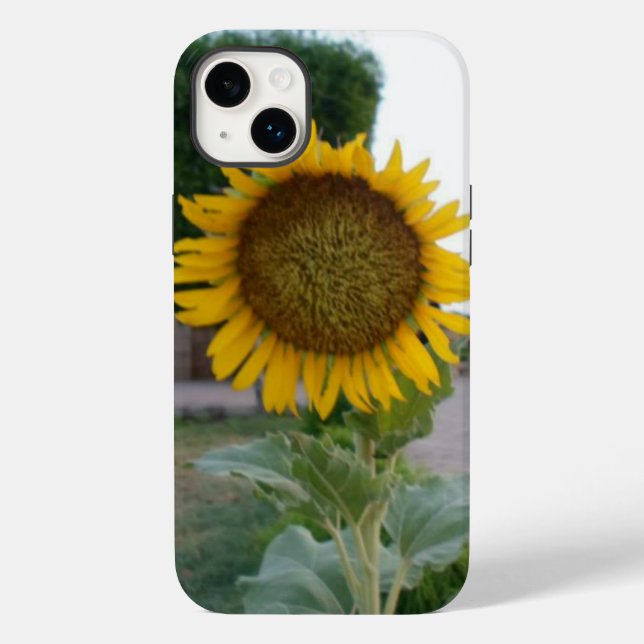 Funda De Case-Mate Para iPhone Impresión de arte de girasol (Reverso )