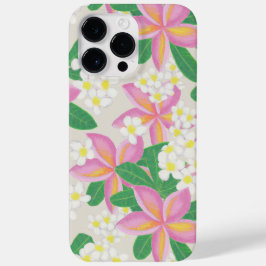 Funda Para iPhone 14 Pro Max De Case-Mate Impresión de arte de plumeria sin foco