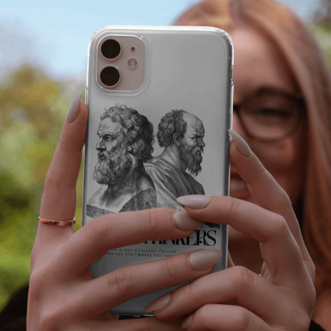 Funda De Case-Mate Para iPhone Impresión de arte filosófico - Platón y Sócrates (Subido por el creador)