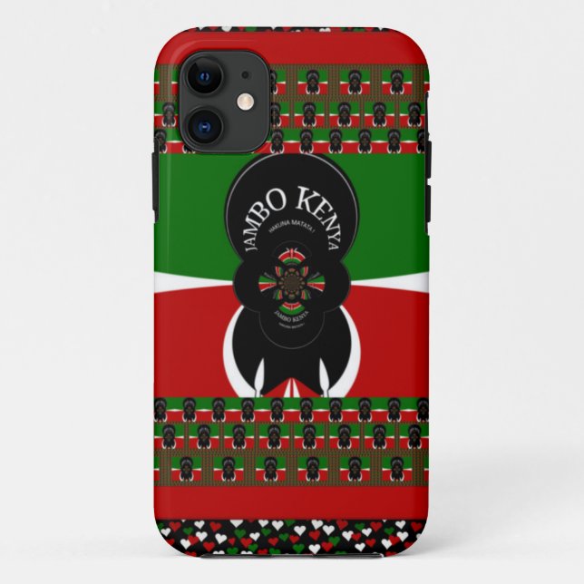 Funda De Case-Mate Para iPhone Impresión de arte Jambo Kenya (Reverso)