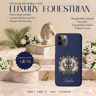 Funda Para iPhone 11 Pro Impresión de caballo ecuestre de lujo personalizad