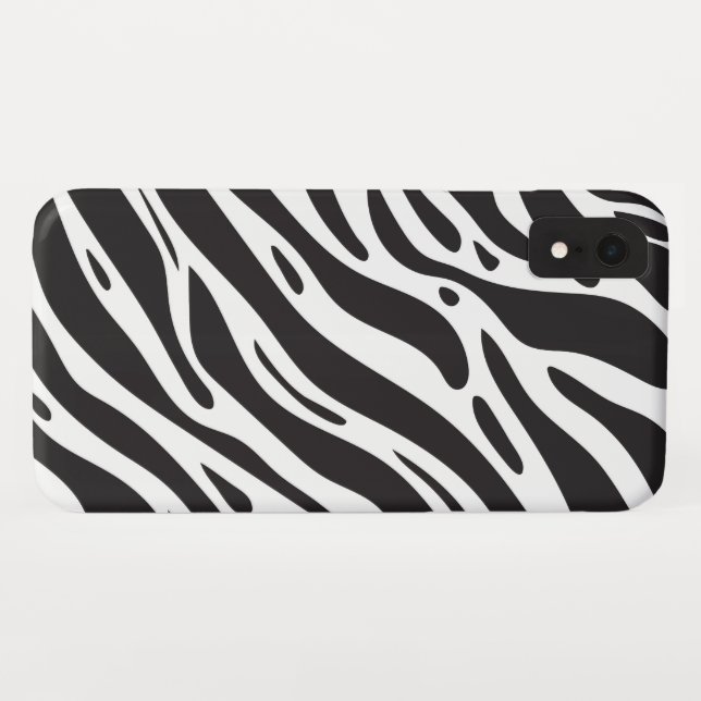 Funda De Case-Mate Para iPhone Impresión de cebra (Reverso (horizontal))