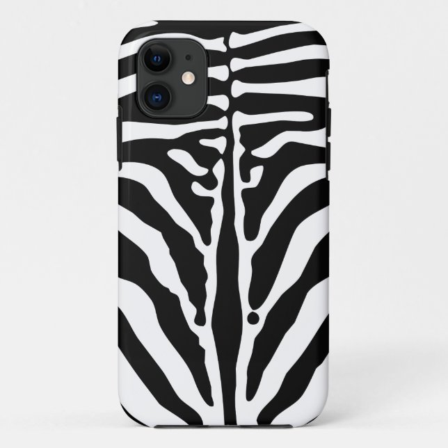 Funda De Case-Mate Para iPhone Impresión de cebra (Reverso)