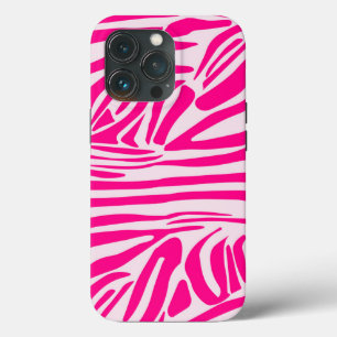 Funda Para iPhone 13 Pro Impresión de cebra rosa