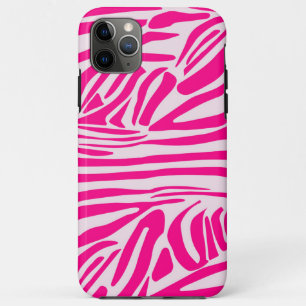 Funda Para iPhone 11 Pro Max Impresión de cebra rosa