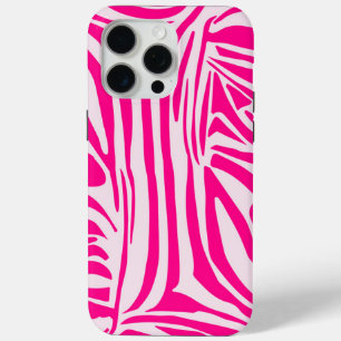 Funda Para iPhone 15 Pro Max Impresión de cebra rosa