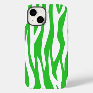 Funda Para iPhone 14 De Case-Mate Impresión de cebra verde lima