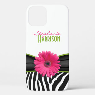 title_seo2 Impresión de cebra verde rosada personalizada