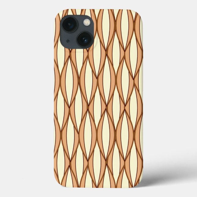 Funda De Case-Mate Para iPhone Impresión de cinta de medio siglo - bronceado de c (Reverso)