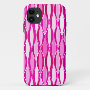 Funda Para iPhone 11 Impresión de cinta de medio siglo - tonos de rosa 