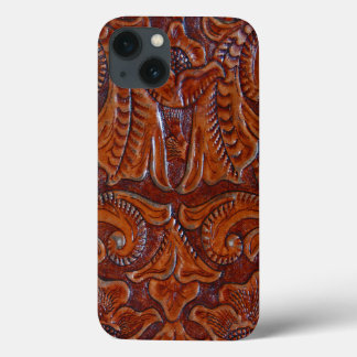 Funda Para iPhone 13 IMPRESIÓN de cuero labrado en estuche para iPhone