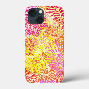 Funda Para iPhone 13 Mini Impresión de flores coloridas