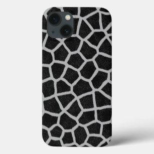 Funda Para iPhone 13 Impresión de jirafas en blanco y negro