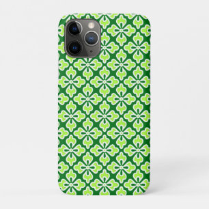 Funda Para iPhone 11 Pro Impresión de kimono floral, cal y verde de pino