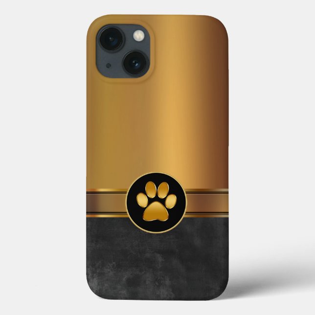 Funda De Case-Mate Para iPhone Impresión de la hoja del tema del perro (Reverso)