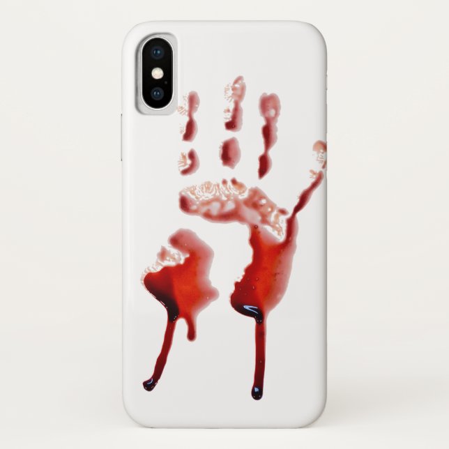 Funda De Case-Mate Para iPhone Impresión de la sangre (Reverso)