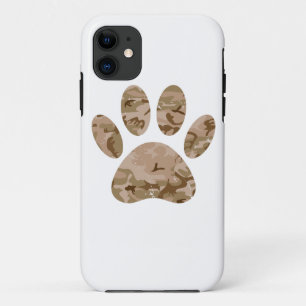 Funda Para iPhone 11 Impresión de las garras de perro del desierto Camo