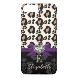 TITLE_SEO2 IMPRESIÓN DE LEOPARD DEL CORAZÓN DE BARRA DE PURPL