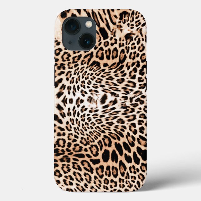 Funda De Case-Mate Para iPhone Impresión de leopardo (Reverso )