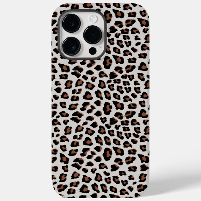 Funda De Case-Mate Para iPhone Impresión de leopardo (Reverso )