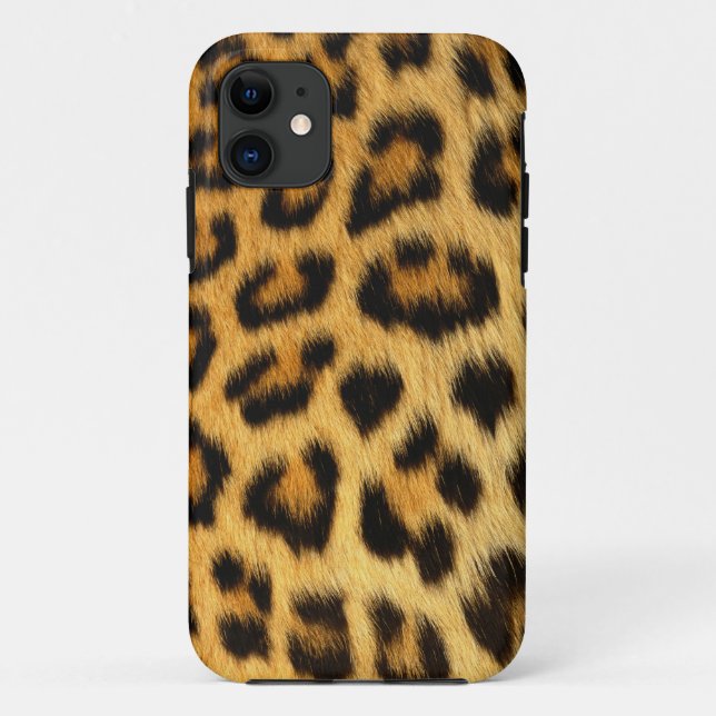 Funda De Case-Mate Para iPhone Impresión de leopardo (Reverso)