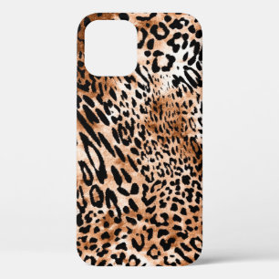 Funda Para iPhone 12 Impresión de leopardo africano sin problemas