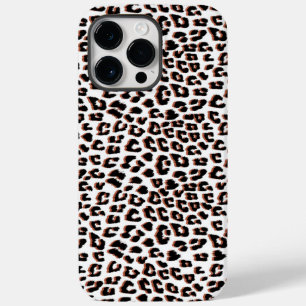 Funda Para iPhone 14 Pro Max De Case-Mate Impresión de leopardo blanco y marrón negro
