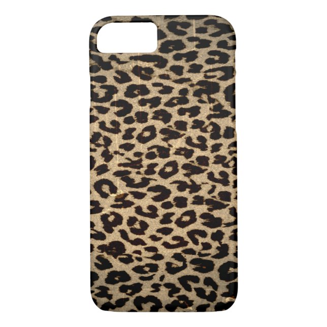 Funda De Case-Mate Para iPhone Impresión de leopardo de época (Reverso)
