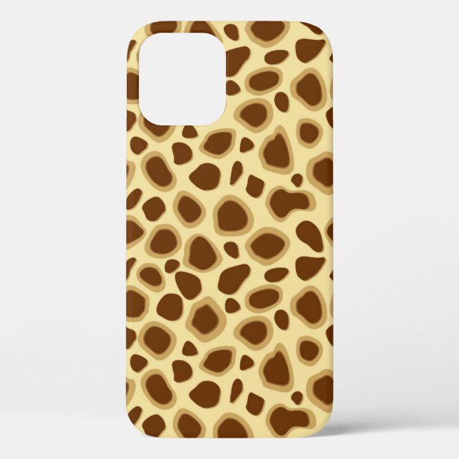 Funda De Case-Mate Para iPhone Impresión de leopardo - Marrón chocolate y Tan de  (Reverso )