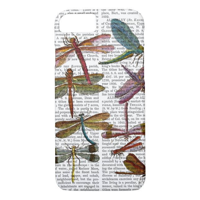 Funda De Case-Mate Para iPhone Impresión de libélula 4 (Reverso)