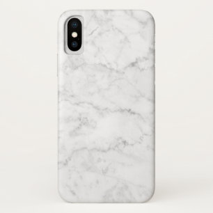 Funda Para iPhone X Impresión de mármol blanco