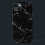 Funda Para iPhone 13 Impresión de patrón moderno de pared de mármol neg<br><div class="desc">Elegante patrón de pared de piedra de mármol gris 3 con acentos blancos y grises negros.</div>