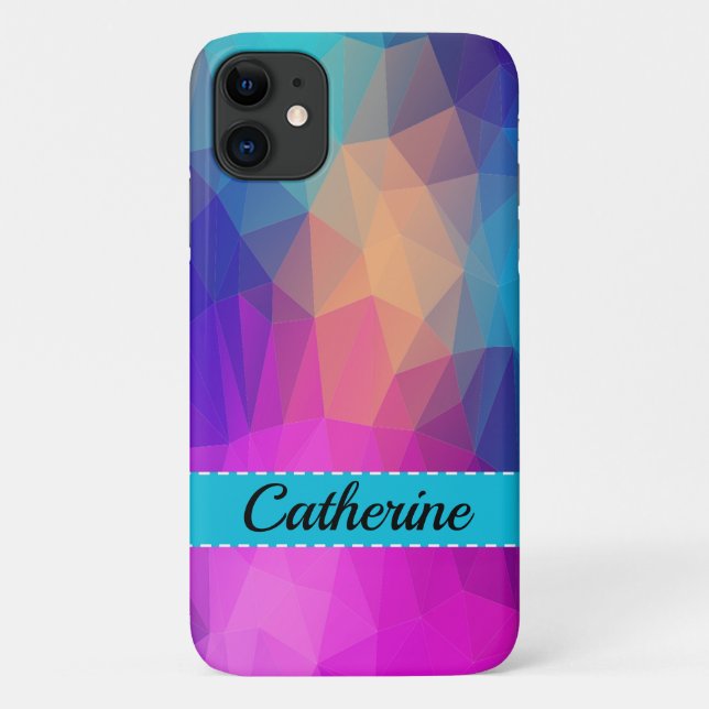 Funda De Case-Mate Para iPhone Impresión de patrones geométricos con el iPhone Fu (Reverso)