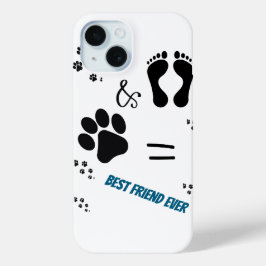 Funda Para iPhone 15 Impresión de Perro Paw - Mascota y Humanidad