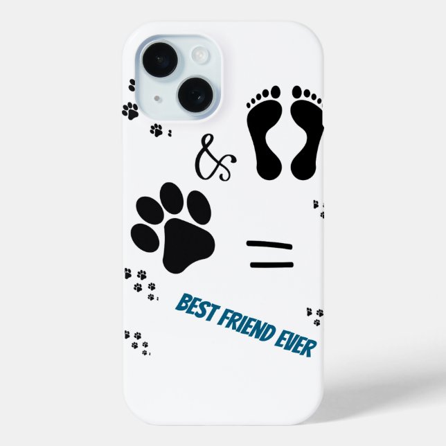 Funda De Case-Mate Para iPhone Impresión de Perro Paw - Mascota y Humanidad (Reverso )