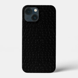 Funda Para iPhone 13 Mini Impresión de piel de cocodrilo negro