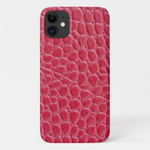 Funda Para iPhone 11 Impresión de piel de cocodrilo roja