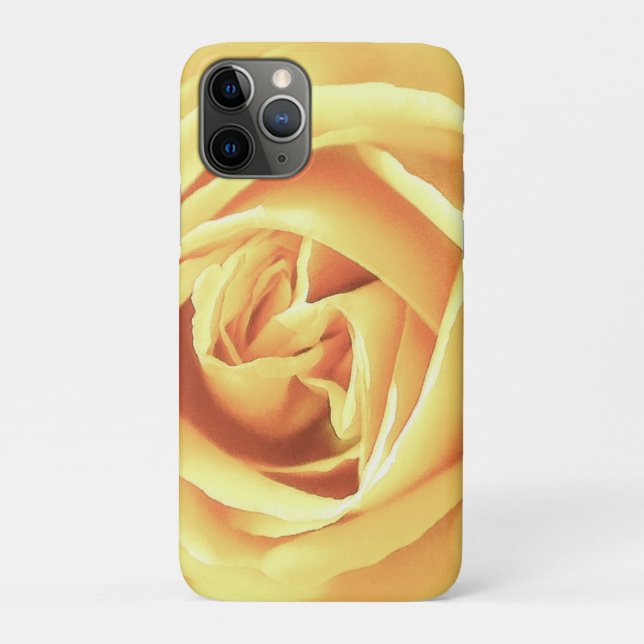Funda De Case-Mate Para iPhone Impresión de rosa amarilla (Reverso)