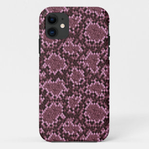 Funda Para iPhone 11 Impresión de serpientes rosadas