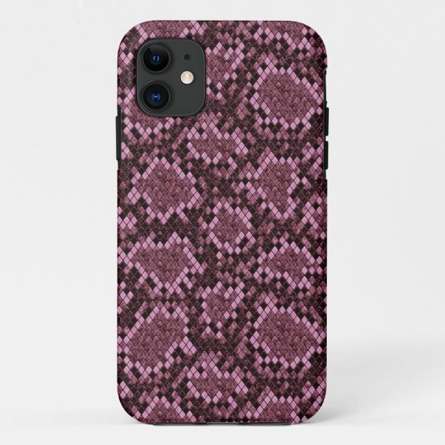 Funda De Case-Mate Para iPhone Impresión de serpientes rosadas (Reverso)