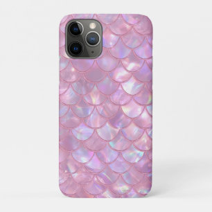 Funda Para iPhone 11 Pro Impresión de sirena rosa claro