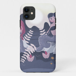 Funda Para iPhone 11 Impresión de sirena vintage