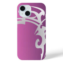 Impresión de tatuajes blancos en gradiente púrpura