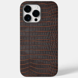 Funda Para iPhone 14 Pro Max De Case-Mate Impresión de textura de cocodrilo del Nilo de cast
