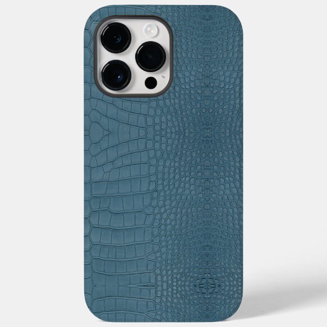 Funda De Case-Mate Para iPhone Impresión de textura de ligador turquesa (Reverso )