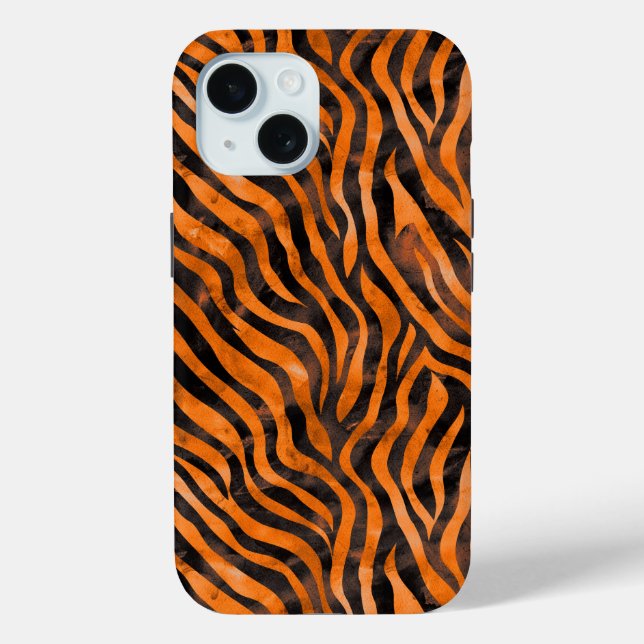 Funda De Case-Mate Para iPhone Impresión de tigre de acuarela (Reverso )