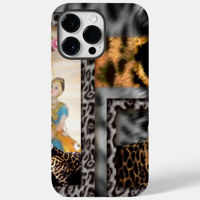 Funda De Case-Mate Para iPhone Impresión de tigres y parejas de arte (Reverso )